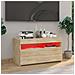Mobile Porta TV con Luci LED Rovere Sonoma 60x35x40 cm - Foto miniatura 6
