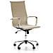 Sedia Da Ufficio Londres Reclinabile Taupe, Ecopelle, Sedia Executive Con Poggiatesta Imbottito, Altezza Regolabile, Design Ergonomico - Foto miniatura 1