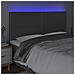 Testiera A Led Grigioscuro 180x5x118/128cm Intessuto - Foto miniatura 3