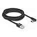 Cavo Usb 2.0 Tipo A Maschio A Usb Tipo C Maschio Angolato Da 3 M Nero - Foto miniatura 2