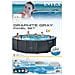 Set Piscina Fuori Terra Graphite Gray Panel 478x124 Cm - Foto miniatura 3