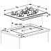 Piano Cottura A Gas Con Practiclean E Flameadjust HIAW75226SXE 5 Fuochi A Gas 75 Cm 4 Bruciatori / 1 Wok - Foto miniatura 6