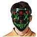 Maschera Terrore Luce Led Verde - Foto miniatura 1