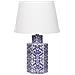 Lampada Da Tavolo Marcelin Porcellana Bianco /blu - Foto miniatura 3