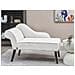 Chaise Longue Versione Sinistra Biarritz Tessuto Bianco - Foto miniatura 1