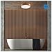 Lampada A Soffitto Eveline - Marrone - Legno, Vetro - 37x37x8 Cm - Foto miniatura 2
