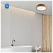 Lampada A Soffitto Eveline - Marrone - Legno, Vetro - 37x37x8 Cm - Foto miniatura 3