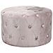 Pouf Seduta Rotondo 67 Cm Rivestito In Velluto Morbido E Colorato Softy - Tan - Foto miniatura 1