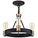 Lampadario Industrial Nordico Silas Acciaio Zinco Antico Ottone 3 Luci E27 - Foto miniatura 2