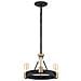 Lampadario Industrial Nordico Silas Acciaio Zinco Antico Ottone 3 Luci E27 - Foto miniatura 3