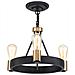 Lampadario Industrial Nordico Silas Acciaio Zinco Antico Ottone 3 Luci E27 - Foto miniatura 6
