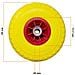 Ruota Piena per Carrello Antiforatura PU Gialla Carriola 25 cm Cerchio in ABS - Foto miniatura 2