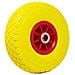 Ruota Piena per Carrello Antiforatura PU Gialla Carriola 25 cm Cerchio in ABS - Foto miniatura 1