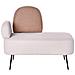 Chaise Longue Versione Sinistra Arcey Tessuto Marrone - Foto miniatura 2