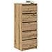 Credenza con Cassetti Rovere Artigianale 37,5x35x99 cm - Foto miniatura 6