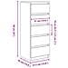 Credenza con Cassetti Rovere Artigianale 37,5x35x99 cm - Foto miniatura 7