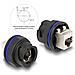 Connettore RJ45 Cat. 6A integrato nero - Foto miniatura 3