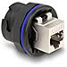 Connettore RJ45 Cat. 6A integrato nero - Foto miniatura 1