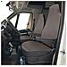 Coprisedili Anteriori Personalizzati Fiat Ducato Camper 06> Tess. Misto Cotone Piombo/antracite - Foto miniatura 1