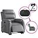 Lusso Casadino -  Poltrona Alzapersona Elettrica Reclinabile Grigio In Similpelle - Foto miniatura 5
