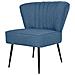 Sedia Da Cocktail Blu In Tessuto - Foto miniatura 2
