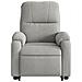 Poltrona Alzapersona Reclinabile Grigio Chiaro Microfibra - Foto miniatura 8