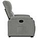 Poltrona Alzapersona Reclinabile Grigio Chiaro Microfibra - Foto miniatura 9