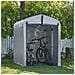 Garage Auto Per Esterno Tenda Per Bicicletta Box Moto Impermeabile Tendone Per Auto Moto E Attrezzi Capanno Da Giardino E Ripostiglio Da Esterno Argento 120x176x163 Cm Kls11-k - Foto miniatura 7