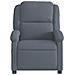 Poltrona reclinabile in velluto grigio scuro - Foto miniatura 6