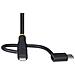 Cavo di Ricarica USB robusto da 1m, Da USB a Lightning /Micro-USB /Tipo-C, certificato Apple MFi, rivestimento in aramide, cavo universale di ricarica USB 3 in 1 per iPhone /iPad /Android - Foto miniatura 8