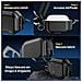 Custodia Protettiva In Tpu Con Penna Per La Pulizia Compatibile Con Apple Airpods Pro 3 - Antiurto E Impermeabile Black - Foto miniatura 2