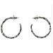 Twister Pq Creole Hoop Placcato Argento - Foto miniatura 2
