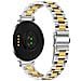 Cinturino In Acciaio Inossidabile A Tre Perle Compatibile Con Garmin Lily 2 - 14mm Silver+gold - Foto miniatura 4