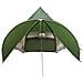 Tenda Teepee con tetto Verde e Grigio 600 x 600 x 347 cm - Foto miniatura 6