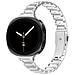 Elegante Bracciale A Tripla Maglia In Acciaio Inossidabile Compatibile Con Samsung Galaxy Watch8/8 Classic Silver - Foto miniatura 2