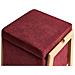 Pouf Contenitore Edland Tessuto Bordeaux - Foto miniatura 6