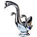 Rubinetto per lavabo da bagno, Blackswan, tipo M257 Lebada, modello cromato con motivo in ceramica bianca, misura 22 cm - Foto miniatura 1