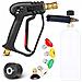 Pistola Alta Pressione Con Schiumogeno 1l E 5 Ugelli - Compatibile Con Kärcher K2-k7 | Pressione Max 200 Bar | Montaggio Rapido - Foto miniatura 1