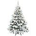 Albero di Natale artificiale con 150 LED Bianco 150 cm PE e PVC - Foto miniatura 3