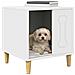 Cuccia per cani Bianco 44 x 42 x 49 cm Legno multistrato - Foto miniatura 3