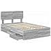 Struttura del letto con cassetto Grigio Sonoma 120 x 200 cm - Foto miniatura 5
