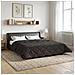 Duvet Estivo Antracite 200 x 200 cm Microfibra e Fleece Teddy - Foto miniatura 2