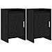 Comodini 2 pcs Rovere Nero 40 x 30 x 60 cm Legno ingegnerizzato - Foto miniatura 1