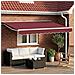 Cornice per Tenda Manuale con LED Borgogna e Bianco 2,5 x 2 m - Foto miniatura 2