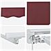 Cornice per Tenda Manuale con LED Borgogna e Bianco 2,5 x 2 m - Foto miniatura 9