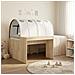 Letto con Tunnel 3 pz Rovere Artigianale e Bianco - Foto miniatura 2