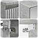 Set di mobili per il bagno 4 pcs Grigio Cemento - Foto miniatura 4