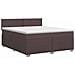 Letto box spring con materasso Marrone Scuro 180 x 200 cm - Foto miniatura 1