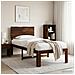 Letto Singolo con Testiera ROSTOCK Marrone Scuro 100 x 200 cm - Foto miniatura 2