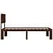Letto Singolo con Testiera ROSTOCK Marrone Scuro 100 x 200 cm - Foto miniatura 5